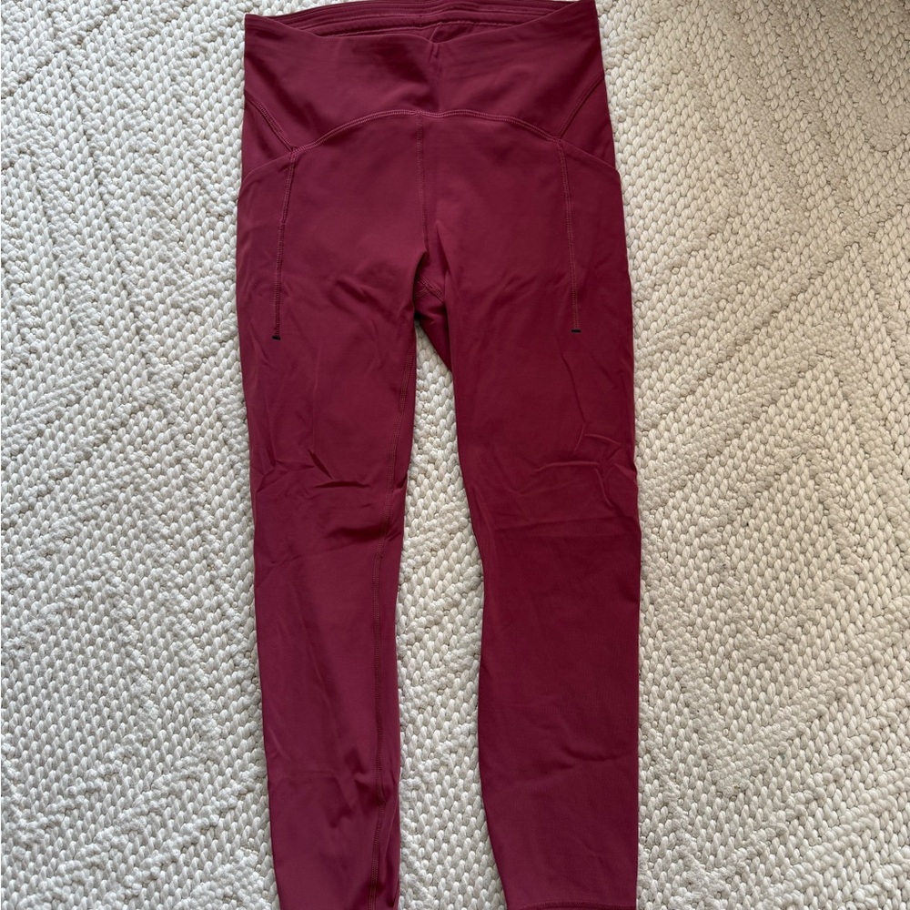 Lululemon Maroon Leggings